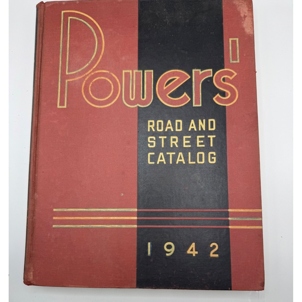 Vintage 1942 Powers Road and Street Catalog 18th Edition Hardcover Engineering